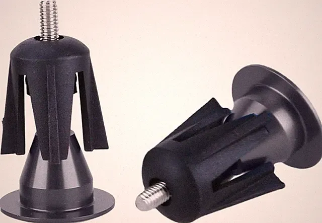2 Pack Expanding Locking Handlebar End Plugs for Drop Bars, Adju Color: Sliver