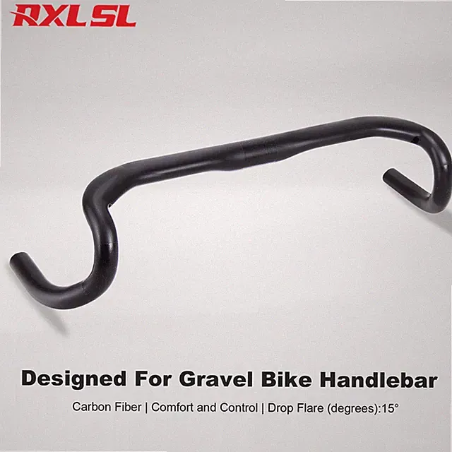 31.8 Carbon Gravel Bike Drop Bent Bar 15°Drop Flare 458/478/498 Racing Handlebar