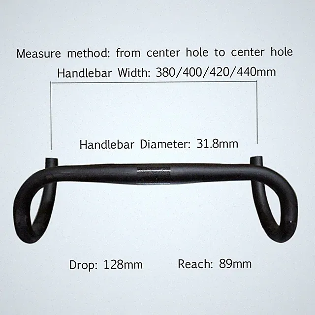 380/400/420/440mm Drop Bar Handlebar 31.8 Road Bike Handle Bars Racing Cycling