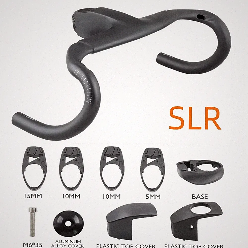 80-110mm Width Road Bicycle Carbon Handlebar Matte Internal Cable Di2 Drop Bar
