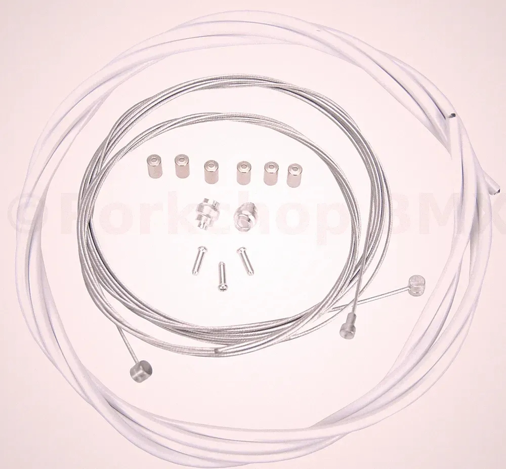 ACS Rotor Freestyle Bicycle Brake Cable Kit for BMX/MTB - WHITE