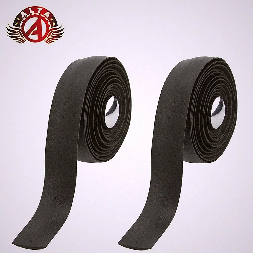 ALTA Black Vinyl Bicycle Handlebar Tape 1850mm x 25mm Road Fixie Drop Bar Wrap.