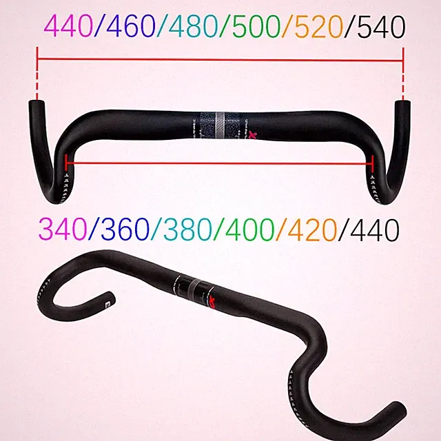 Angle 25 Degrees Carbon Fiber Mountain Bicycle Handlebars Road Bike Drop Bar
