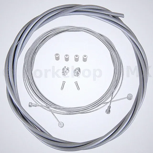 Bicycle Brake Cable Kit for Drop Bar Road - GRAY GREY SILVER