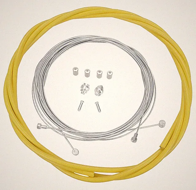 Bicycle Brake Cable Kit for Drop Bar Road - YELLOW