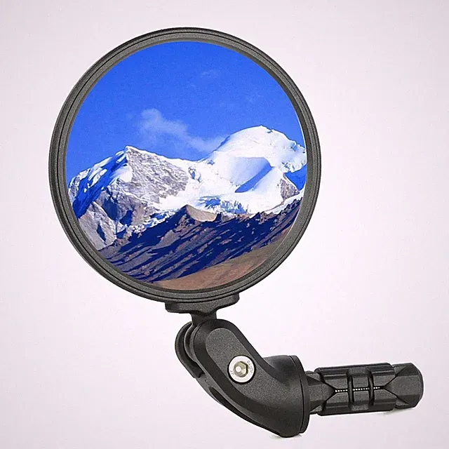 BriskMore Bike Bar End Mirror for 76mm, 3" Flat or Drop 1PC