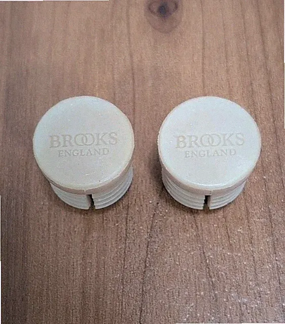 🚴Brooks Of England Rubber Bar End Plugs For Drop Bars -Pair- Light Tan🚴NEW🆕