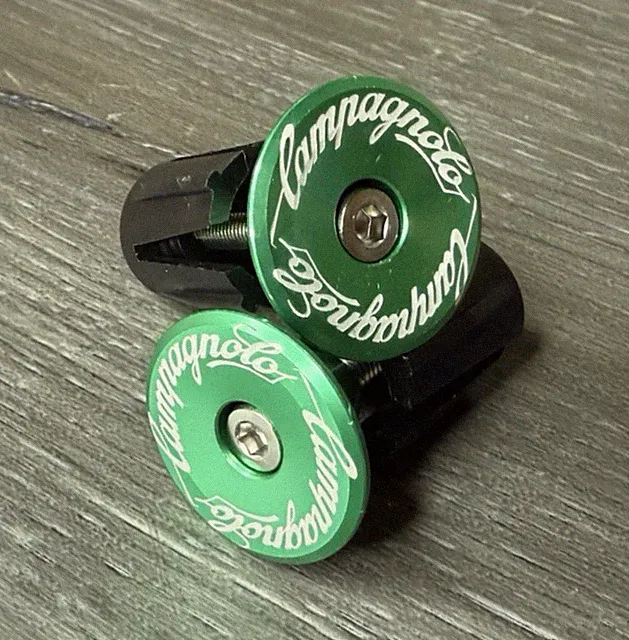 Campagnolo Repop Bicycle Bike Handlebar Bar End Plugs Green Road Bike