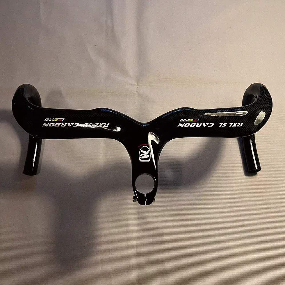 Carbon Bicycle Handlebar 1-1/8" Racing Road Bike Drop Handle Bar Integrated Stem