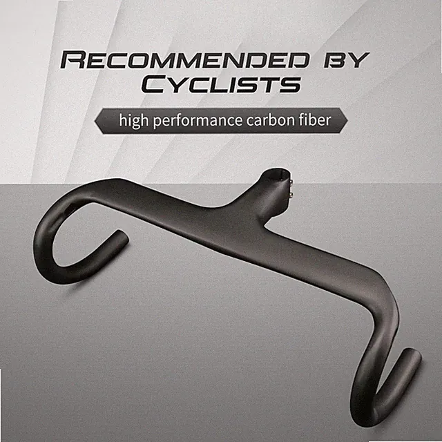 Carbon Fiber Bicycle Handlebar 28.6 Integrated Road Bike Drop Bar 400/420/440mm