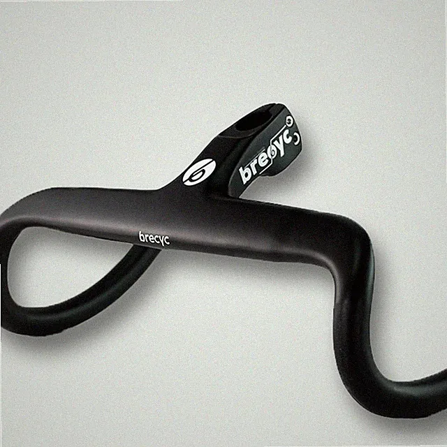 Carbon Fiber Drop Bar Road Bicycle Integrated Handlebar for 28.6mm with Spacers
