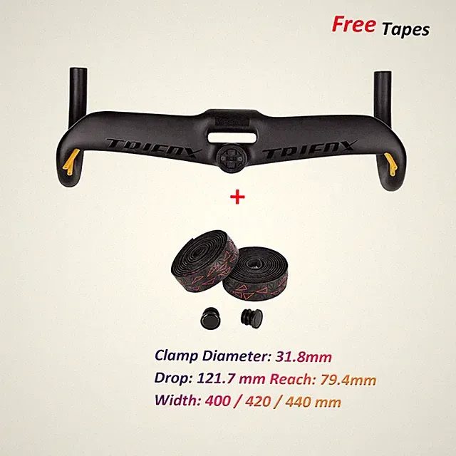 Carbon Fiber Drop Bar UD Matte Road Bicycle Bend Handlebar 31.8x400/420/440mm