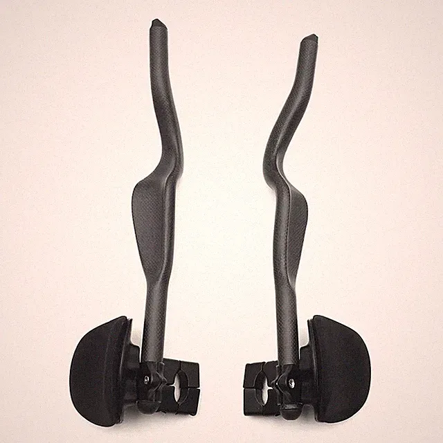 Carbon Fiber TT Rest Handlebars for Triathlon Bicycle Trial Compatible Drop Bar