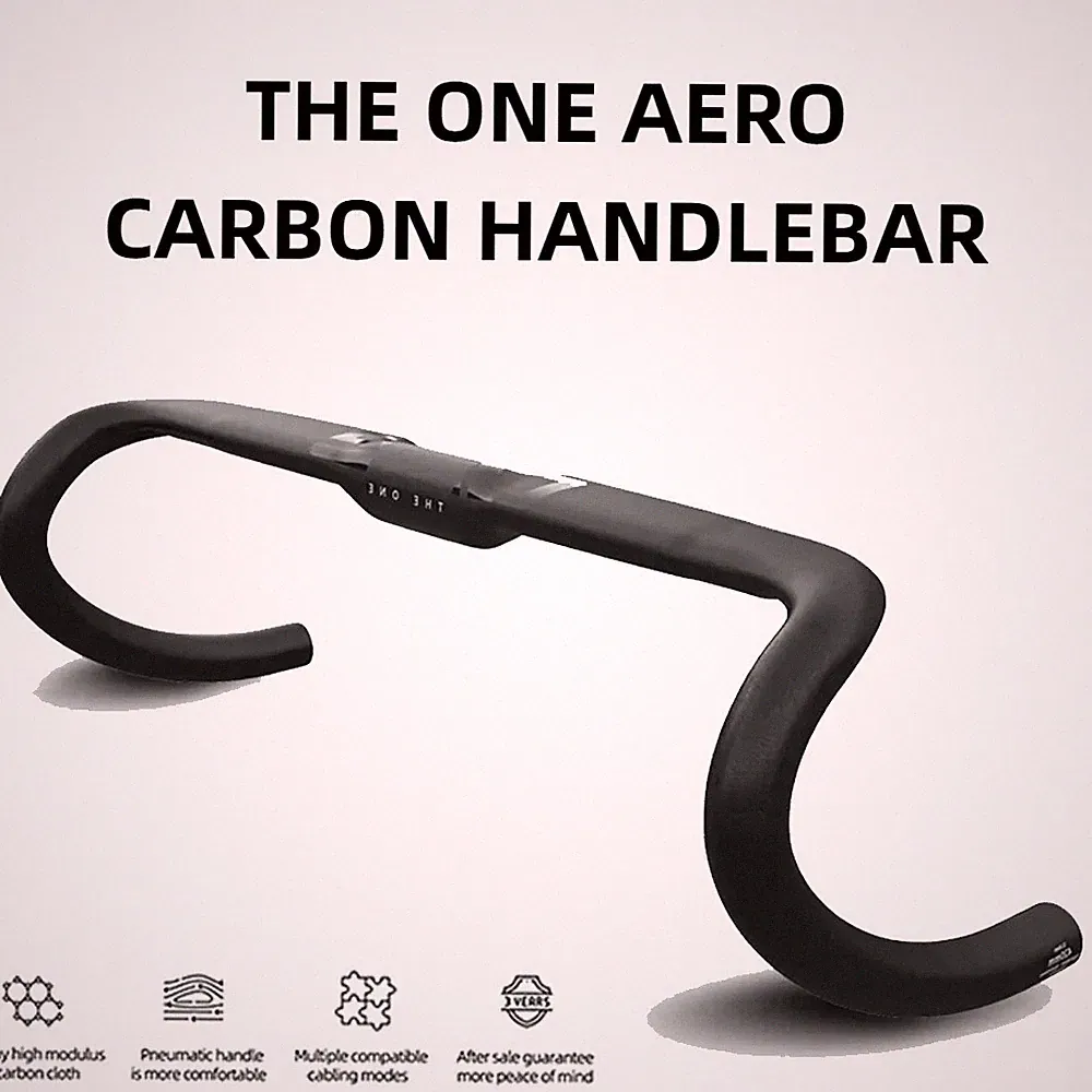 Carbon Handlebar for Gravel Road Bicycle 360-420mm Width Matte Handlebar