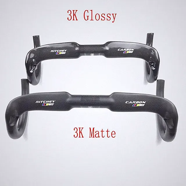 Carbon Handlebar MTB Road Bike Handlebar 31.8mm Drop Bar 3K Glossy / Matte
