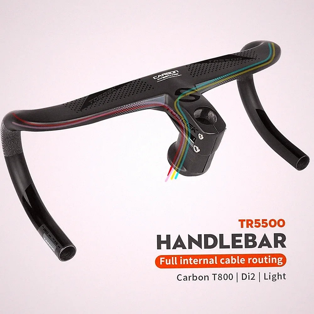 Carbon Handlebar Road Drop Bar T800 Integrated Di2 Bicycle Accessories Drop Bar