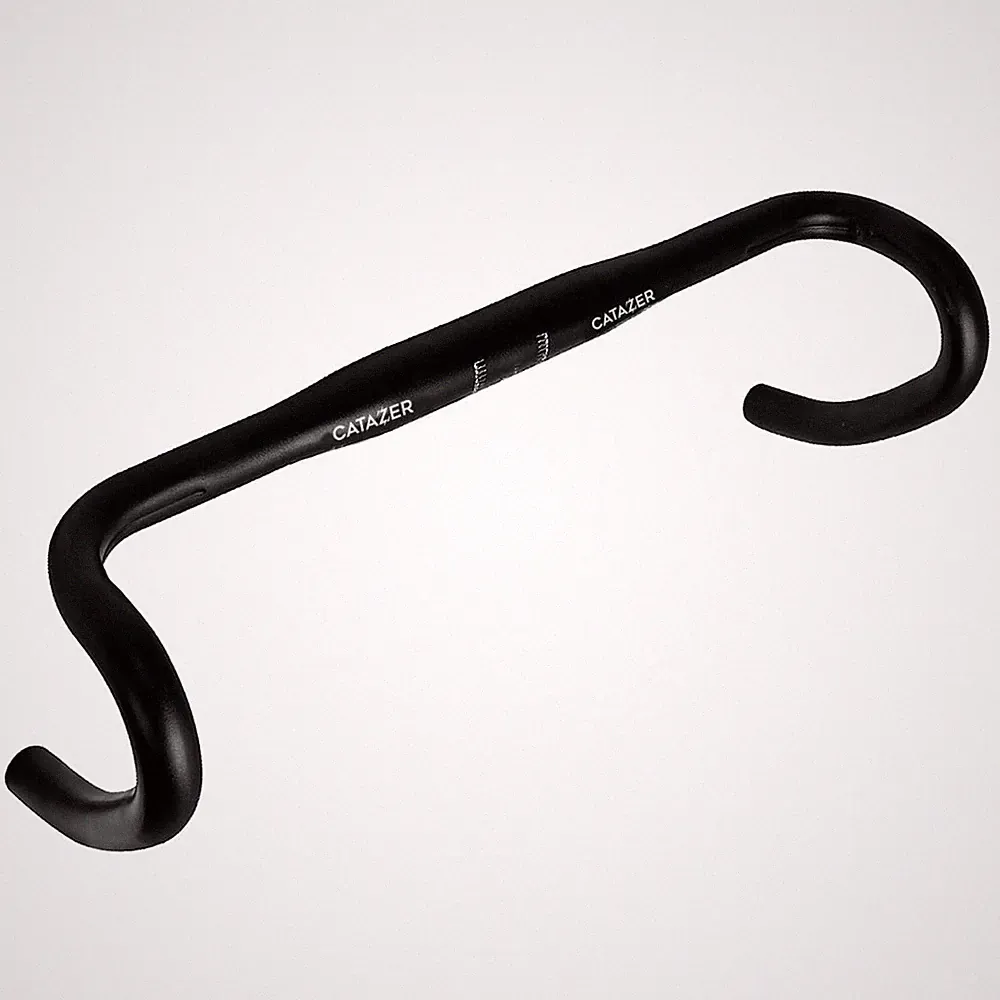 CATAZER Bike Drop Bar Handlebar for Fixed Gear Road 31.8x400mm, Black