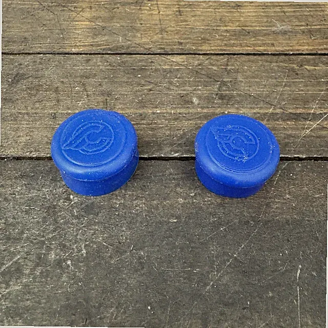 Cinelli Handlebar Bar End Caps Plugs Winged C Blue Pair NOS Road Bike
