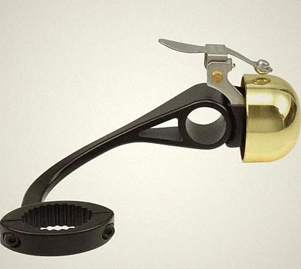 Crane Bell Co E-Ne Bell SBR for Road Gravel Drop Bar Bikes: Brass