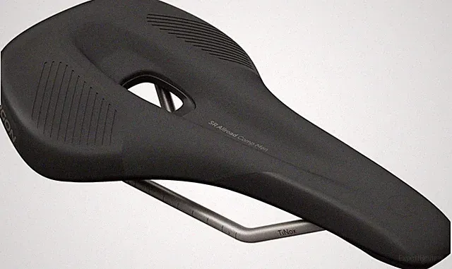 Ergon SR Allroad Comp Saddle - TiNox SL, Black, Men's, Medium/Large