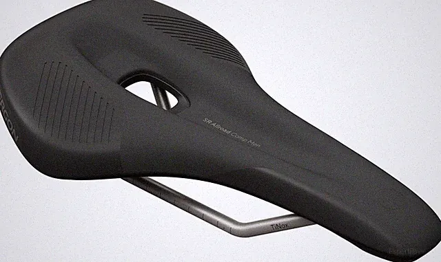 Ergon SR Allroad Comp Saddle - TiNox SL, Black, Men's, Small/Medium