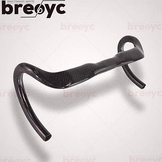 Full 3K Carbon Gloss Handlebar Road Bicycle Bent Bar 380-440mm Drop Bar Parts