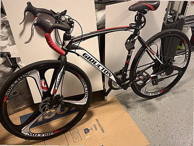 GIDUCTION XC550 Road Bike 700C 55cm Drop Bar Mech Disc 10-19 Spd B/R/W