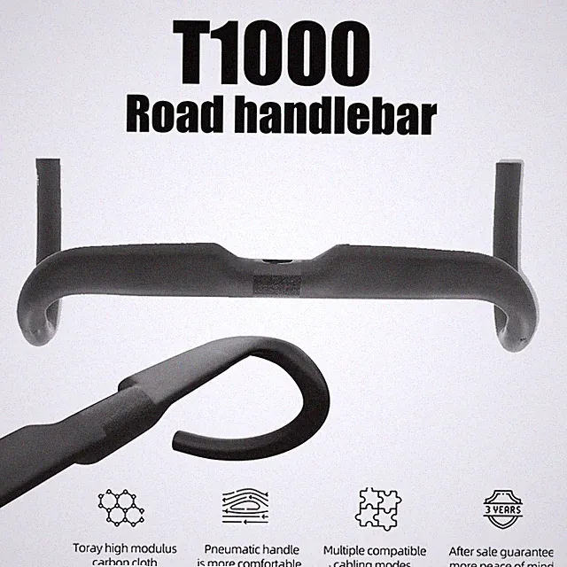 Gravel Road Bike HandleBar 360/380/400/420mm Black Matt Fully Internal Routing
