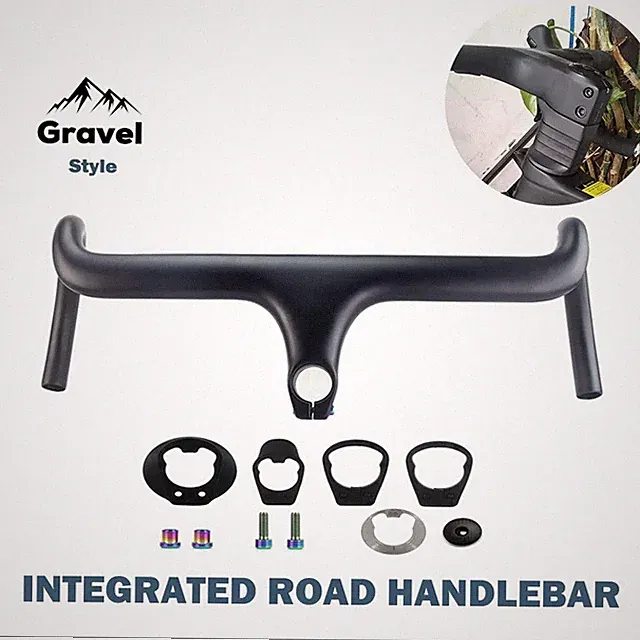 Gravel Road Drop Bar 28.6mm Carbon All Internal Wiring Integrated Handlebars