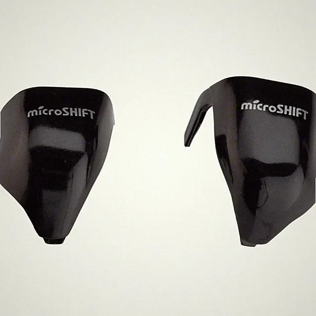 microSHIFT External Routing Drop Bar Lever Caps, Black Y-SB11