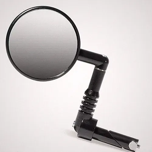 Mirrycle Mountain Mirror for Riser Flat Drop Bike Handlebars Bar End Mount