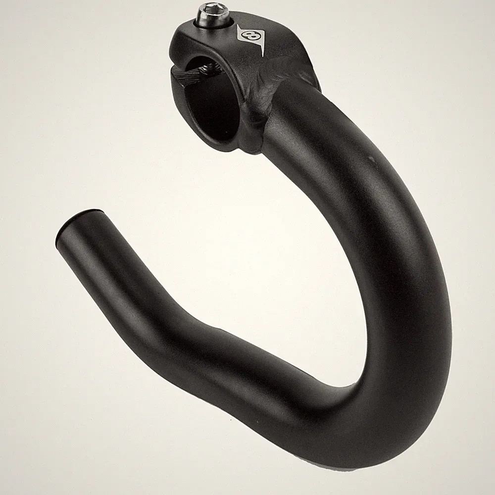 Origin8 Drop Down Bar Ends Pair Cycling Ergonomic Black Finish 22.2mm Clamp 250g