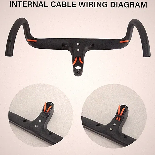 Road Bicycle Drop Bar Integrated Handlebar 28.6mm Spacer Bar Ends Plugs