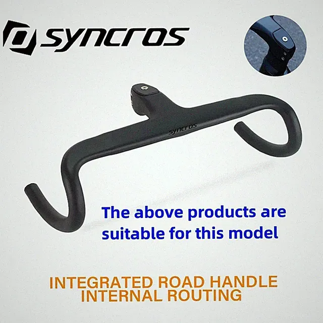 Road Bike Integrated Drop Bar Bicycle Handlebar for 28.6mm Spacers