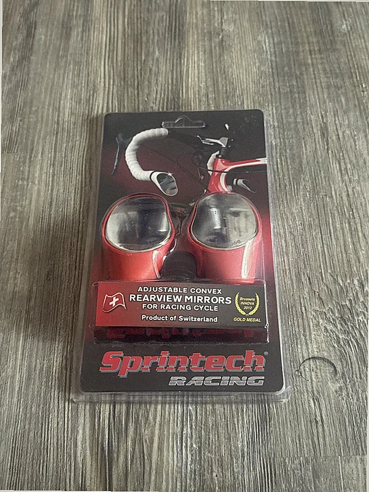 Sprintech Adjustable Rearview Bicycle Mirror for Drop Bar & Bar End
