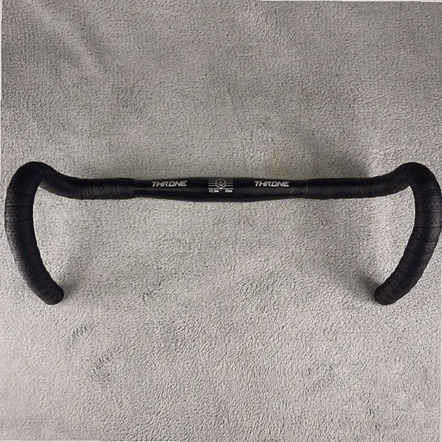 Throne Handlebars Unisex 420mm Black Drop Bar Road Bike Track Fixed Gear 31.8mm