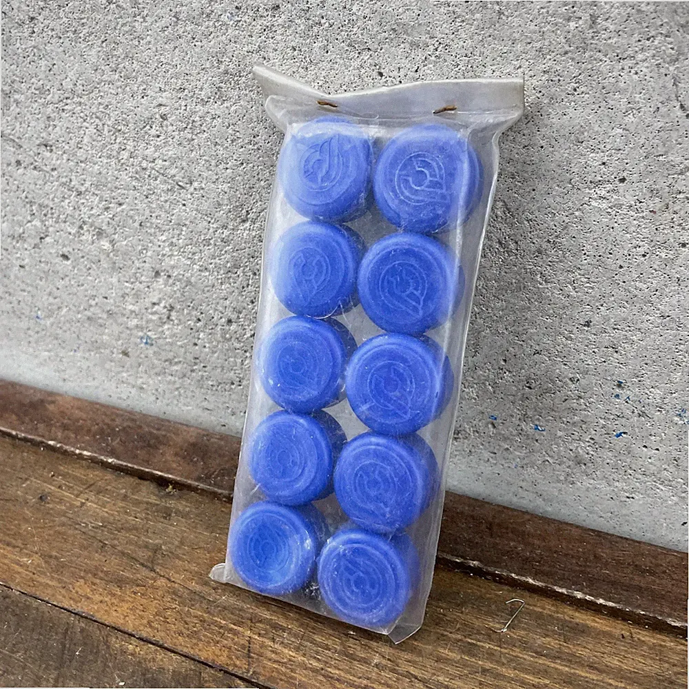 Vintage Cinelli Logo Drop Bar End Plugs Lot Blue 10 Road Bike Handlebar Caps