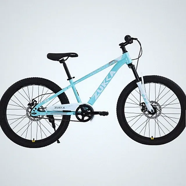 ZUKKA 24" Kids Mountain Bike, Dual Disc & Front Suspension, Steel Frame, 9-12yr