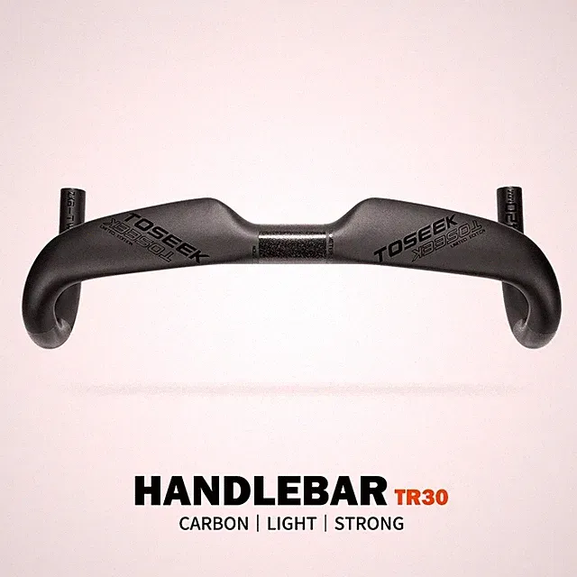ZXB-TWO Bike Carbon Road Handlebar 400/420/440mm Internal Routing Bicycle Parts